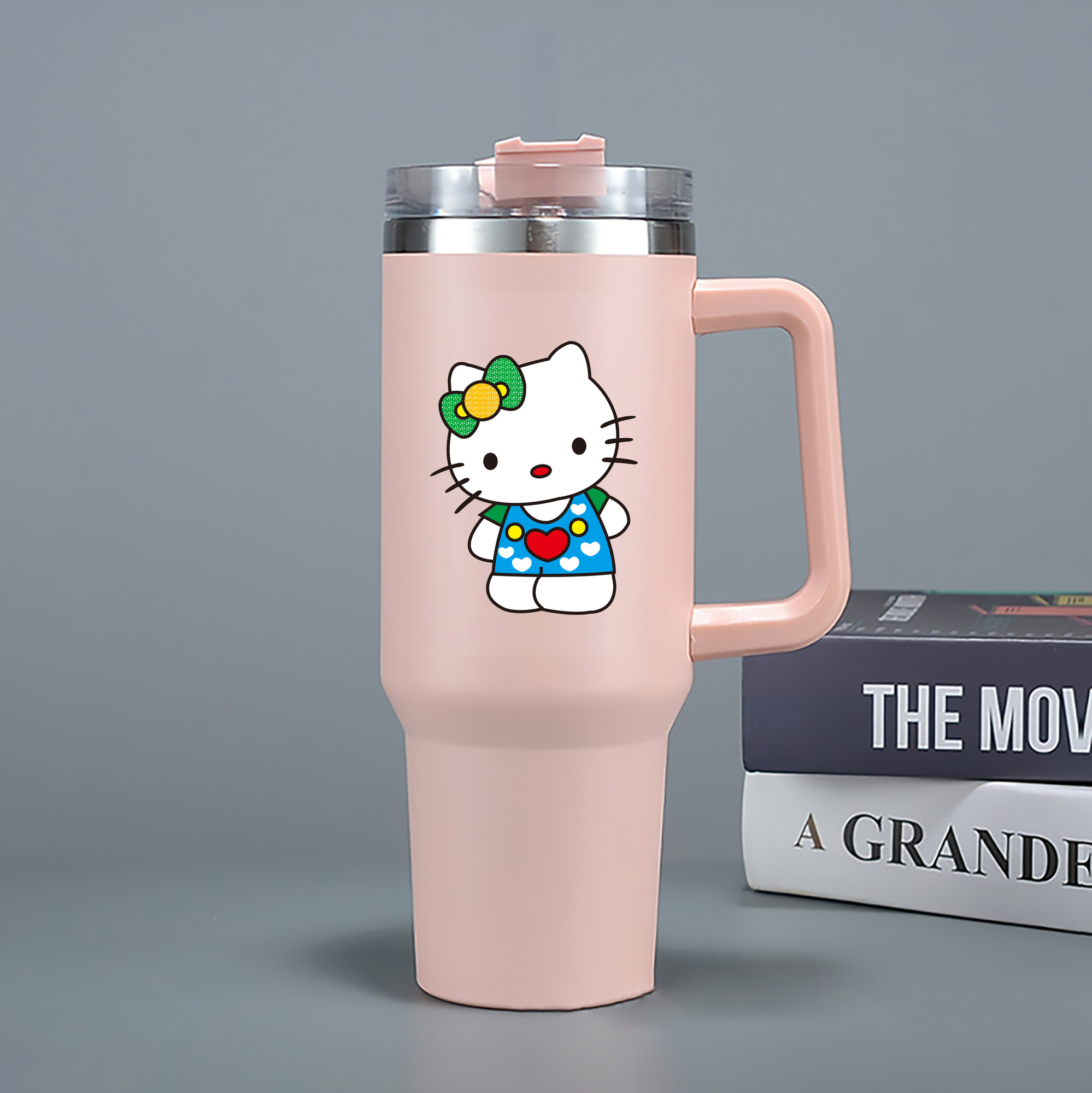（画像用） Hello Kitty ハローキティ 1200mL車用タンブラー（カラープリント）